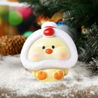 Božićni crtani životinjski svinjski snjegović božićno drvce slatka mikro krajolik Božićni ukras za snijeg