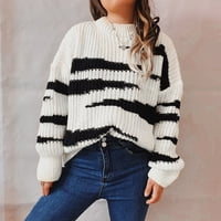 Voncos žene labave džemper- casual pulover na čišćenju dugih rukava okrugli vrat labavi ženski džemperi