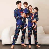 Kayannuo Božićne pidžame za obiteljski čišćenje Božićni print ženski pidžami Žena Božićna moda Slatka