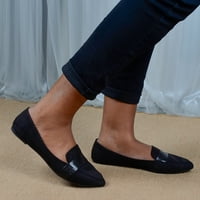 Katalem Extra široke cipele za ženske cipele šiljaste cipele ravne dame pojedinačne kauzalne cipele