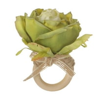 Kiplyki Veleprodaja ruže cvijeće prstenovi za salvete umjetno cvijeće Držači salveta serviette kopče