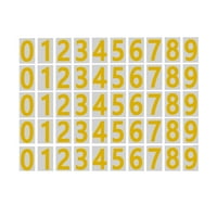 Heiheiup Self 0- Brojevi brojeva postavljaju snažne za broju kuća Reflection za vanjske naljepnice Ljepivo