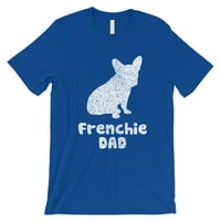 Francuski buldog tata Muške kraljevske plave Briga Pouzdana sreća poklon majice