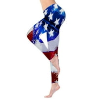 Ženske teške joge pantalone Dan nezavisnosti Ispiši gamaše Ženska nogavica Plava s