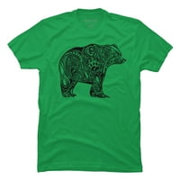 Triban medvjed muški Kelly Green Graphic Tee - Dizajn ljudi M