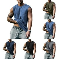 Men Gym mišićna vežbanje TOP bodybuilding fitness sportska majica bez rukava