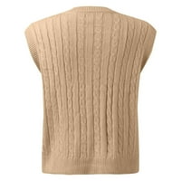 FVWitlyh Slatki džemperi Ženska turtleneck džemper s dugim rukavima Haljina bočna proreza jeseni zimske