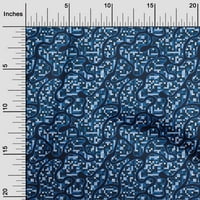 Onuone poliester Lycra Srednja plava tkanina apstraktna šivaća materijal za ispis tkanine sa dvorištem