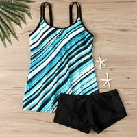 TAWOP kupaći odijela za žene za žene printa za print Dvije plus veličine kupaći kostim zelene veličine