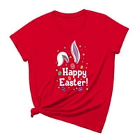 Corashan Uskrsna odjeća Žene Modni casual Uskrsni vrhovi tiskane majice s kratkim rukavima