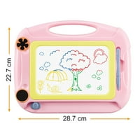 Guvpev Kids Magnetska ploča za crtanje sa držačem za slikarske ploče Obrazovne igračke - ružičasta