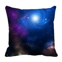 Plavi i smeđi prostor Galaxy apstraktni krevet Dekor jastučnice Kućice sa zatvaračem