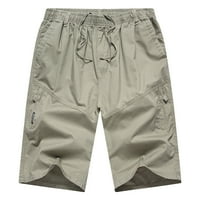 Muški kratke hlače Srednja odjeća na otvorenom elastični struk opušteni fit pamuk lagani ribolov planinarski