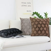 Plish kratki vune Velvet Dekorativni jastuk za bacanje navlaka luksuzni stil jastuk za jastuke Fau krzneni
