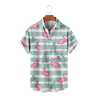 Flamingos list Simplicity Boys Majica Hawaii Style Beach Casual Tops Tees Thirt Dječja ljetna odjeća