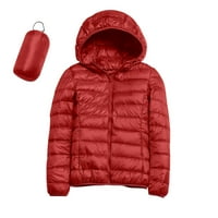 Žene tople vodootporno lagane jakne s kapuljačom s kapuljačom s recikliranom izolacijom zimski tanki