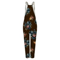 Ausyst Jumpsuits za ženske ležerne bagerg džepka, modne repute pantalone Kombinezoni Snimke za spajanje