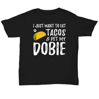 Cinco de Mayo Doberman unise majica za Taco Lover Dobie Dog Mama
