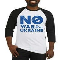 Cafepress - Nema rata u Ukrajini bejzbol dres - pamučni bejzbol dres, majica za rukavu Raglan