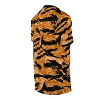Unise AOP Cut & Sew Tee - Vojna tigra Stripe džungle maskirna majica