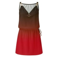 Petort ženske casual haljine Maxi haljina sa plusom veličine izrezana bez leksa Flowy Line Maxi haljina, 2xl