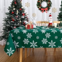 Haperlare Božićna stolnjaclot pravokutnik 60 x84 na otvorenom trpezarijski stol pokrivač snježne stol