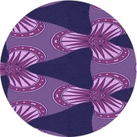 Ahgly Company u zatvorenom kvadratu uzorak ljubičasta iris Purple Područje prostirke, 6 'kvadrat