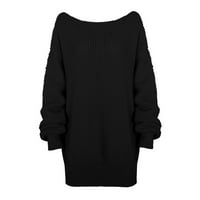 Ženski džemper vruća prodaja Ženska haljina evropska i američka ležerna ležerna ramena Leanterne rukave