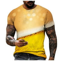 Sdjma Muški opušteni fit teški majica kratkih rukava s kratkim rukavima s kratkim modnim veznim košuljama