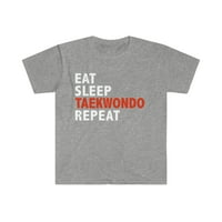 Jedite spavaj taekwondo Ponavljajte majicu ujedine majice S-3XL borilačke vještine