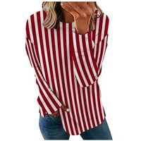 Današnje bagere za munje ženske ležerne duge rukavske dukseve jeseni zimski opušteni trak pulover vrhova CACT Crt Dressy Laghtweight Softweight majica