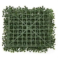 Četverovodne umjetne PVC eukaliptus Boxwood Wallit mat -set od 12