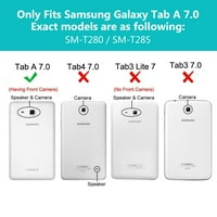 Galaxy Tab A 7. Slučaj Allytech PU kože Flip novčanik s automatskim sanimnim budnim značajkom Pametnog