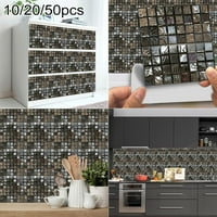 10 20 Kuhinja Kupatila Mosaik naljepnice za pločice Zidne dekore Samoljepljivo