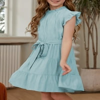 Alvaq izdvojene djevojke elegantne haljine sa remenom 4- godine