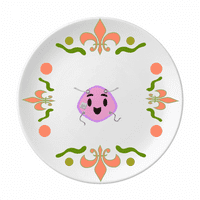 Ljubičasta zaštitna glava sretna cvijeća keramika ploče tančana posuđe za večeru
