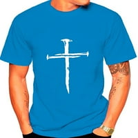 Voguele Men Bluze Cross Mač Ispis T košulje Kratki rukav Ljetni vrhovi Sportska majica Loose Fit Basic