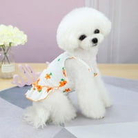 Slatki pas Mala cvjetna princeza haljina cvijeća suknja štene mačka sljevane ivice odjeće za odjeću