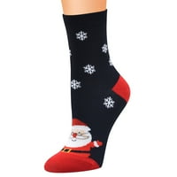 Corashan Socks unise Božićni print Vintage Cashmere FashionLong Sock Udobne čarape, Čarape za žene