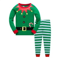 Toddler Boy Girl pamučne božićne pidžame za bebe dječake Santa Claus Spavaće rublje veličine 6t