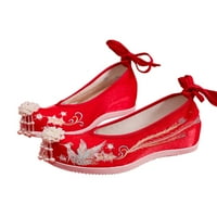 Lacyhop dame stanovi vezene mladenke tradicionalne hanfu cipele vjenčani pamuk topli plišani kineski