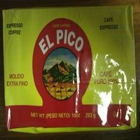 El Pico Cafe Latino Molido Extra Fine Zemljište Espresso COFE CRING, UNCE