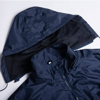 Muška jesenska modna casual labava čvrsta kapuljača vodootporna prozračna kovanje jakne tanka kaput