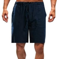 Muški casual labavi visoki struk elastični struk čvrste kratke hlače sa džepovima Napomena Kupite jednu ili dvije veličine veće