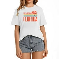 Ženska Fort Lauderdale Florida Beach Summer Vacation Trendy Majica kratkih rukava sa jedinstvenim printom