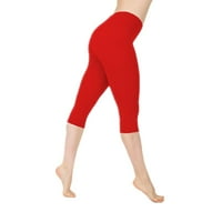 Xinqinghao joga hlače Žene Žene High Squik Tummy Control Yoga WorkOut Capris Gambers Side džepovi Yoga