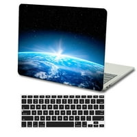 Kaishek zaštitna futrola tvrda pokriva samo za MacBook Air 13,6 s mrežnom ekranom tipa C + crni poklopac