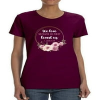 Mi volimo jer citiraju majicu - dizajni za žene -Martprints, žene velike