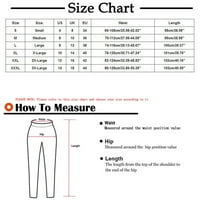 Qiaocaity ženske hlače visoke struke labave ravne široke pantalone za noge Capris posteljine plus veličine