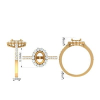 2. CT vatre Opal i moissanitni prsten, vatrogasni zaručni prsten za žene, opal koktel prsten, srebrna